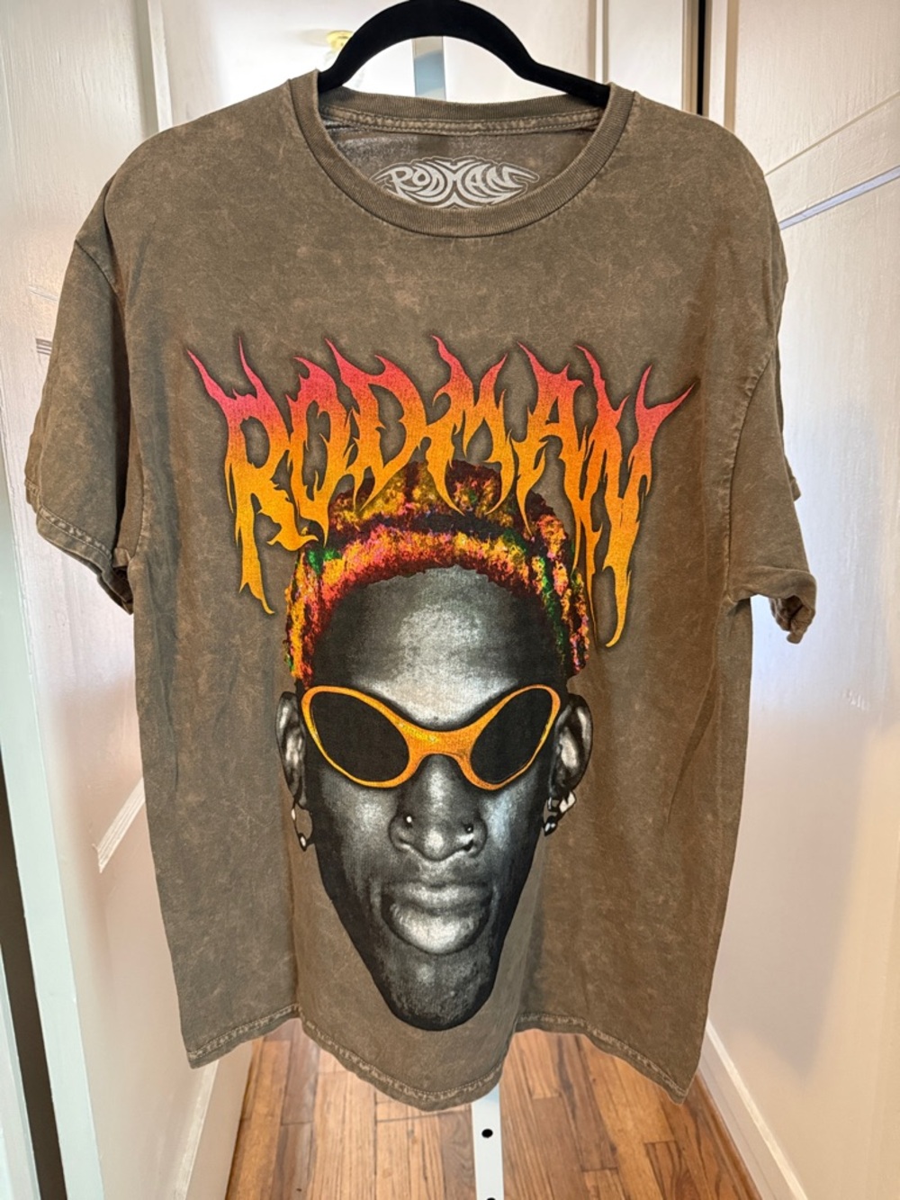 Dennis Rodman Graphic Short Sleeve Tee Oversized Small